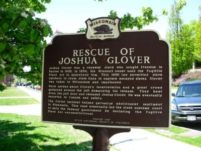 Joshua Glover Plaque Joshua Glover Plaque