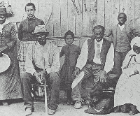 Tubman (left) with Railroad Passengers