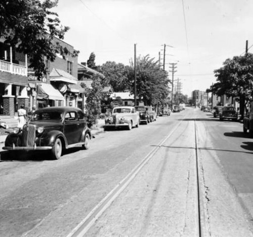 The Greenwood District in happier days, pre-riot. The building with the tile roof, midway back on the left, was the only one still standing since the riot. It now serves as the Cultural Center.