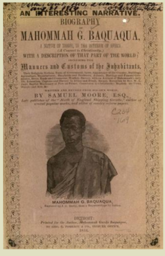 Biography, written by Mahommah Gardo Baquaqua PUBLIC DOMAIN