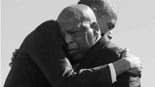 President Barack Obama and Congressman John Lewis. (SAUL LOEB / AFP / GETTY)