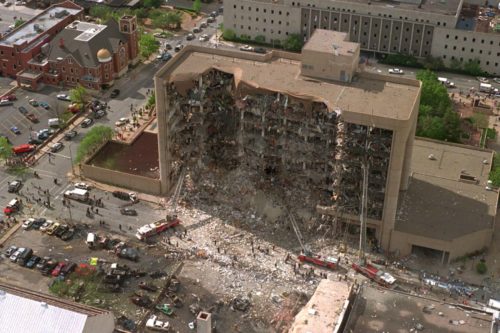 091120_OklahomaCityBomb The aftermath of the Oklahoma City Bombing.