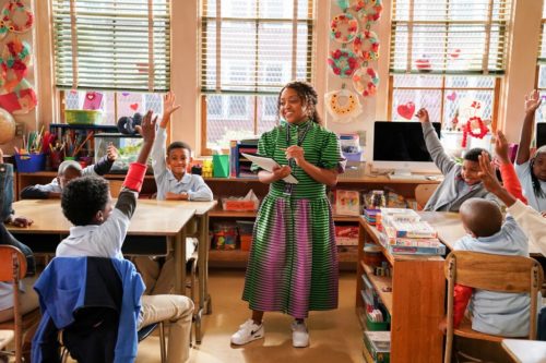 Brunson as Janine Teagues in “Abbott Elementary.” (Gilles Mingasson/ABC)
