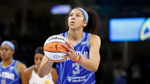 Candace Parker is the oldest player in WNBA history to record a triple-double, and just the third to have multiple in her career (AP/Kamil Krzaczynski)