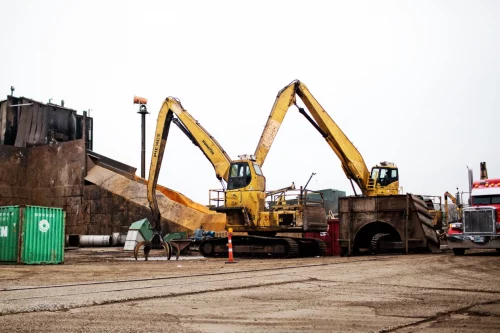 General Iron's former site in the North Side of Chicago on Jan. 11, 2021. (Nima Taradji / for NBC News)