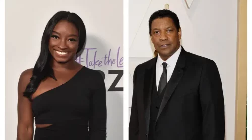 Gymnast Simone Biles and actor Denzel Washington are among the most recent recipients of the President Medal of Freedom (Alberto E. Rodriguez, Mike Coppola/Getty Images)