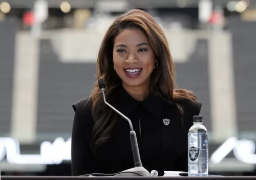 Sandra Douglass Morgan is the new president of the Las Vegas Raiders. (MILLER/GETTY IMAGES)