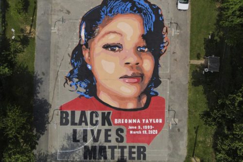 A mural of Breonna Taylor is seen at Chambers Park in Annapolis, Md. (AP Photo/Julio Cortez, File)