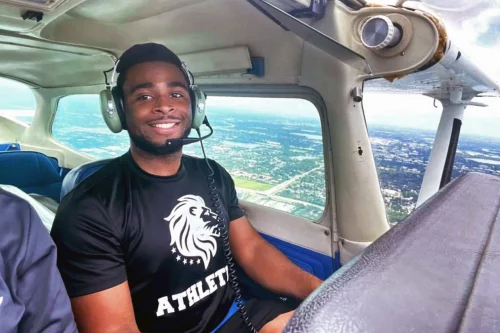 Tremaine Johnson described flying as an adrenaline rush. (Courtesy Tramaine Johnson)