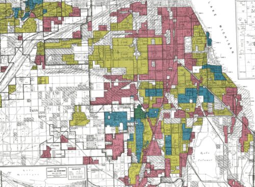 HOLC map of redlining in Chicago circa 1940. (University of Richmond/Mapping InequaIity)