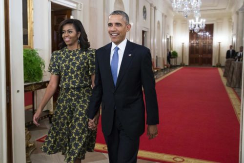 The Obamas attended the Presidential Medal of Freedom ceremony in 2015 (AP Photo/Evan Vucci, File)