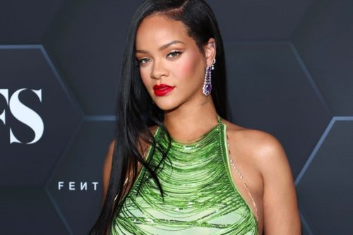 The singer and entrepreneur poses at a publicity event for her lingerie brand (Mike Coppola/Getty)