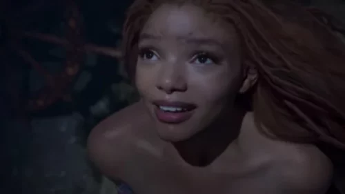 Halle Bailey as Ariel in the first teaser for the upcoming live-action "Little Mermaid."Disney