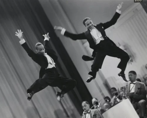 The Nicholas Brothers in “Stormy Weather.” They’re among the stars highlighted in the Academy Museum exhibition. (Twenti and Margaret Herrick Library, via Academy Museum Foundation)