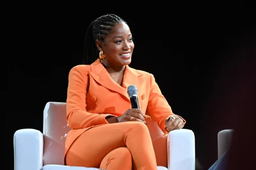 KeKe Palmer speaks at the 2022 Essence Festival of Culture (Paras Griffin / Getty Images file)