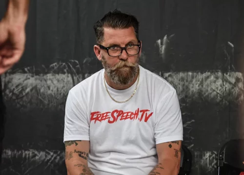 Proud Boys founder Gavin McInnes is slated to speak at Penn State University later this month — an event that has sparked protest plans and a petition. (Stephanie Keith/Getty Images)