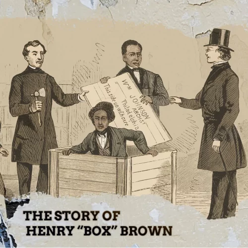 A representation of Henry Brown's escape (creative services / iOne Digital)