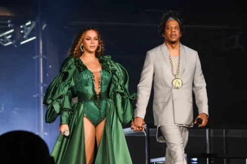 The powerhouse couple appeared at the Global Citizen Festival in Johannesburg on Dec. 2, 2018. (Kevin Mazur / Getty Images for Global Citizen)