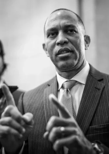 House Democratic Caucus Chair Hakeem Jeffries, D-N.Y., at the Capitol on Nov. 17, 2022. (Frank Thorp V / NBC News)