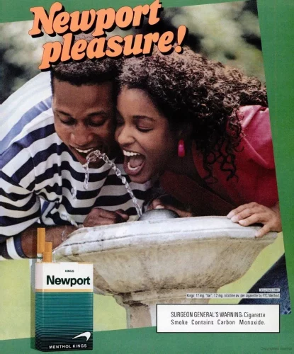 D6Ak7K_W0AARAe9-e1667420839210 Ads like this one from Newport targeted Black youth and smokers