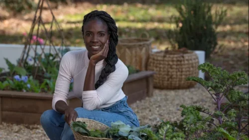 Homegrown host Jamila Norman founded Patchwork City Farms with her business partner in Atlanta in 2010. (Magnolia Network)