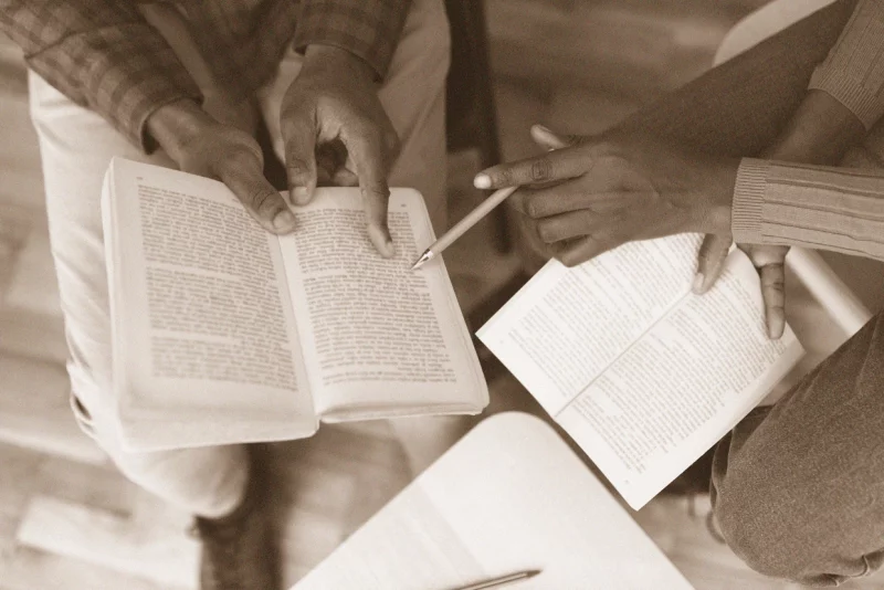 Black students studying