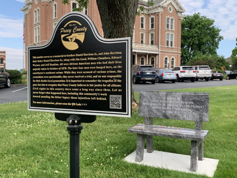 Memorial Bench & Sign