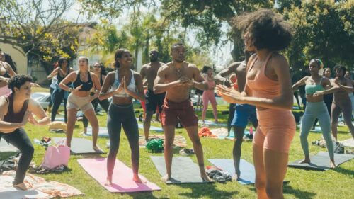 A WalkGood yoga event