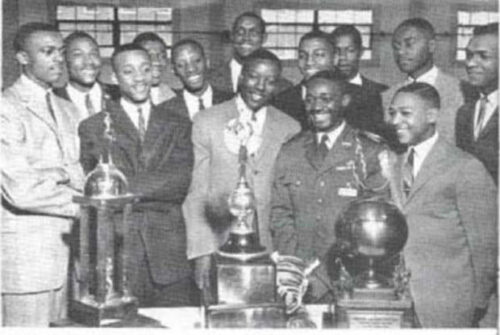 Members of the Tennessee A&I basketball team.