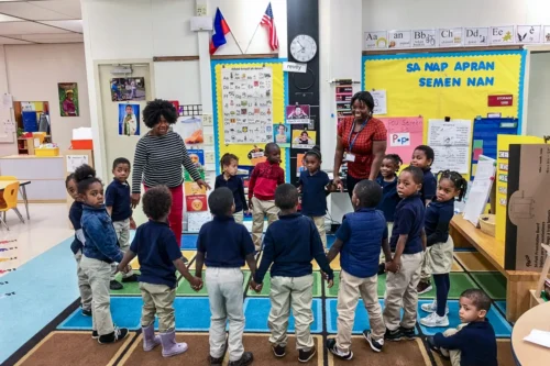 Students at The Toussaint L'Ouverture Academy