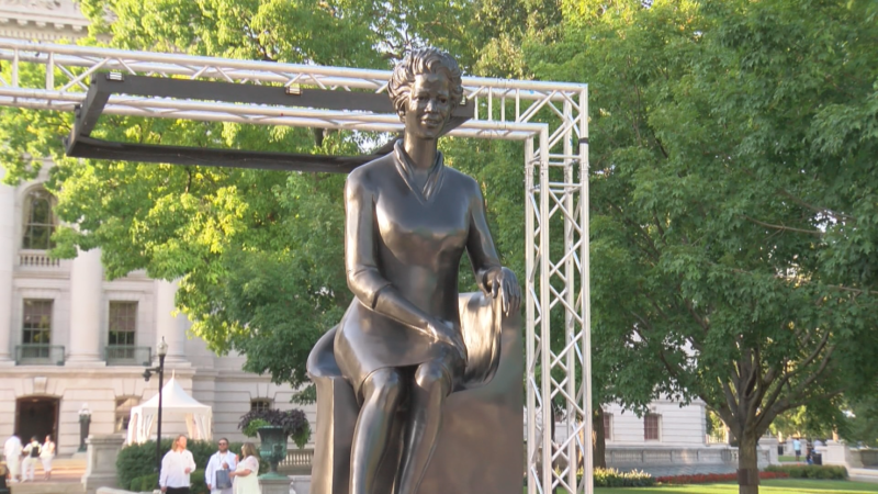 Vel Phillips statue in Madison, WI