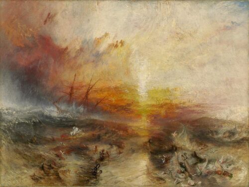 The Slave Ship (1840), J. M. W. Turner's representation of the mass killing of enslaved people, inspired by the Zong killings