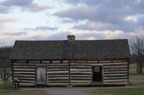 A cabin for enslaved people at The Hermitage, the home of former President Andrew Jackson, is seen Monday, Dec. 9, 2024, in Nashville, Tenn. A cemetery has been discovered on the property which was the burial site for dozens of enslaved people. (AP Photo/George Walker IV)