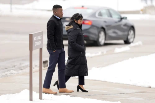 AP25045760782556-scaled Ralph Yarl walks to the Clay County, Missouri, Courthouse to attend a hearing Friday for Andrew Lester, the 86-year-old man who shot Yarl in 2023 after he mistakenly knocked on Lester's door. (Charlie Riedel/Associated Press)