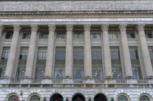 The U.S. Department of Agriculture building is seen in Washington, Saturday, Dec. 7, 2024. (AP Photo/Jose Luis Magana, File)