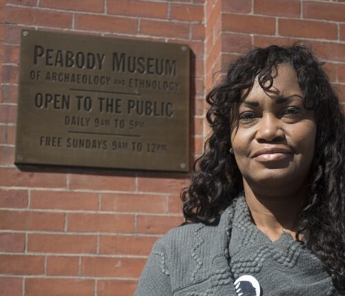 Tamara_Lanier Tamara Lanier, who sued the school for access to her ancestor's photos (Sidni M. Frederick, photographer for The Harvard Crimson, MIT, via Wikimedia Commons)