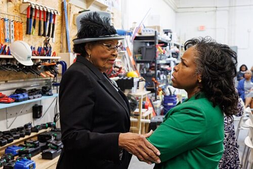 Acting_U.S._Secretary_of_Labor_Julie_Su_and_Representative_Alma_Adams_Equal_Pay_Day_Event_at_She_Built_This_City_Charlotte,_North_Carolina_on_14_March_2024_-_4 14 March 2024 - Charlotte , NC - Acting U.S. Secretary of Labor Julie Su and with Rep. Alma Adams Equal Pay Day Event at he Built This City Charlotte.
***Official Department of Labor Photograph***
Photographs taken by the federal government are generally part of the public domain and may be used, copied and distributed without permission. Unless otherwise noted, photos posted here may be used without the prior permission of the U.S. Department of Labor. Such materials, however, may not be used in a manner that imply any official affiliation with or endorsement of your company, website or publication.
Photo Credit: Department of Labor
Shawn T Moore