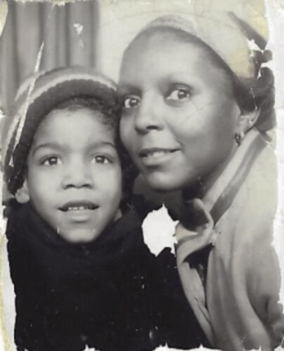 My brother, Simon Texidor, age 3 and my mother Ana Alvarez, age 28, Woolworth photo both. The Bronx, NY