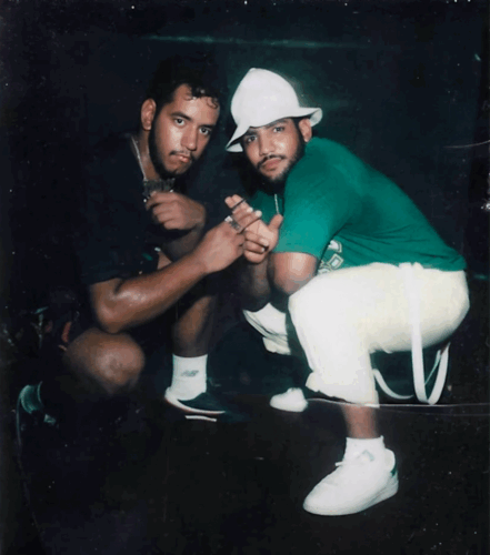 My brother Simon Texidor - age 21 and best friend Freddy Gonzalez, age 22. The Bronx, NY