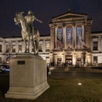 The Museum of Fine Arts Boston at night