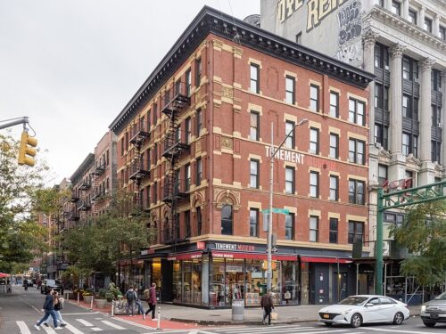 The_Tenement_Museum_(51624759160) The Tenement Museum, a brick apartment building